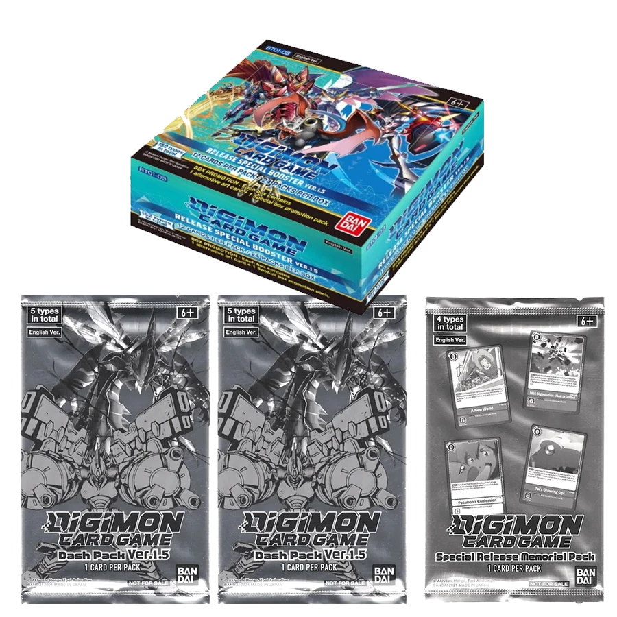 Bandai Digimon TCG: Version 1.5: Booster Box With Dash Packs 3 Bandai Digimon TCG: Version 1.5: Booster Box With Dash Packs