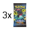 Pokémon TCG: Sword & Shield: Shining Fates Booster Pack: 3 Pack -Deals Zulus Games Store 3packshiningfates
