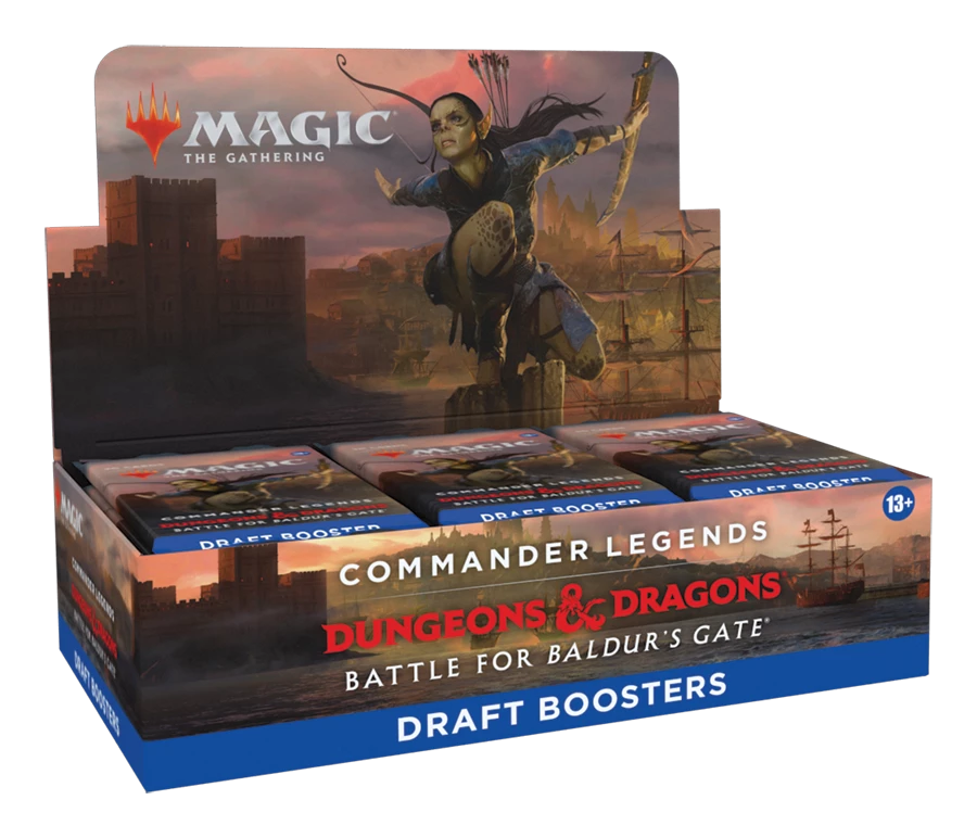 Wizards Of The Coast Magic The Gathering: Commander Legends: Battle For Baldur's Gate Draft Booster Display 3 Wizards Of The Coast Magic The Gathering: Commander Legends: Battle For Baldur's Gate Draft Booster Display
