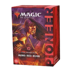Wizards Of The Coast Magic The Gathering: Challenger Pioneer Decks 2021 -Deals Zulus Games Store Mono Red Burn Transparent BG