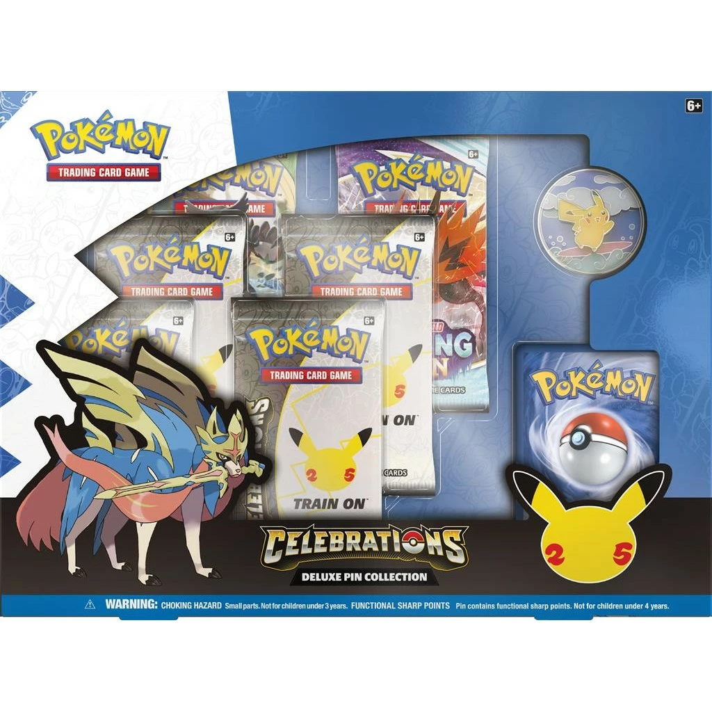 Pokemon TCG: Celebrations Deluxe Pin Collection 3 Pokemon TCG: Celebrations Deluxe Pin Collection